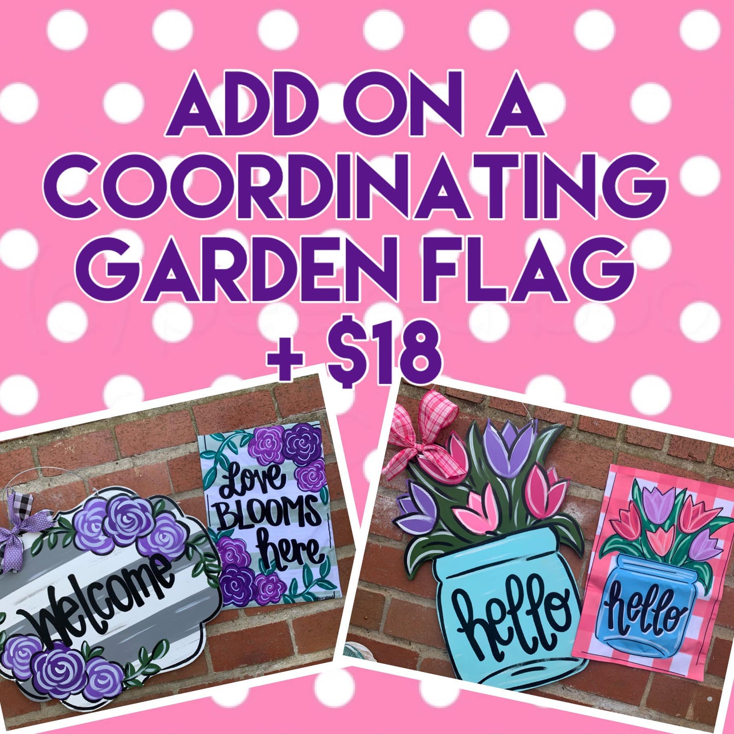 Blue Cotton Welcome Friends Round Door Hanger