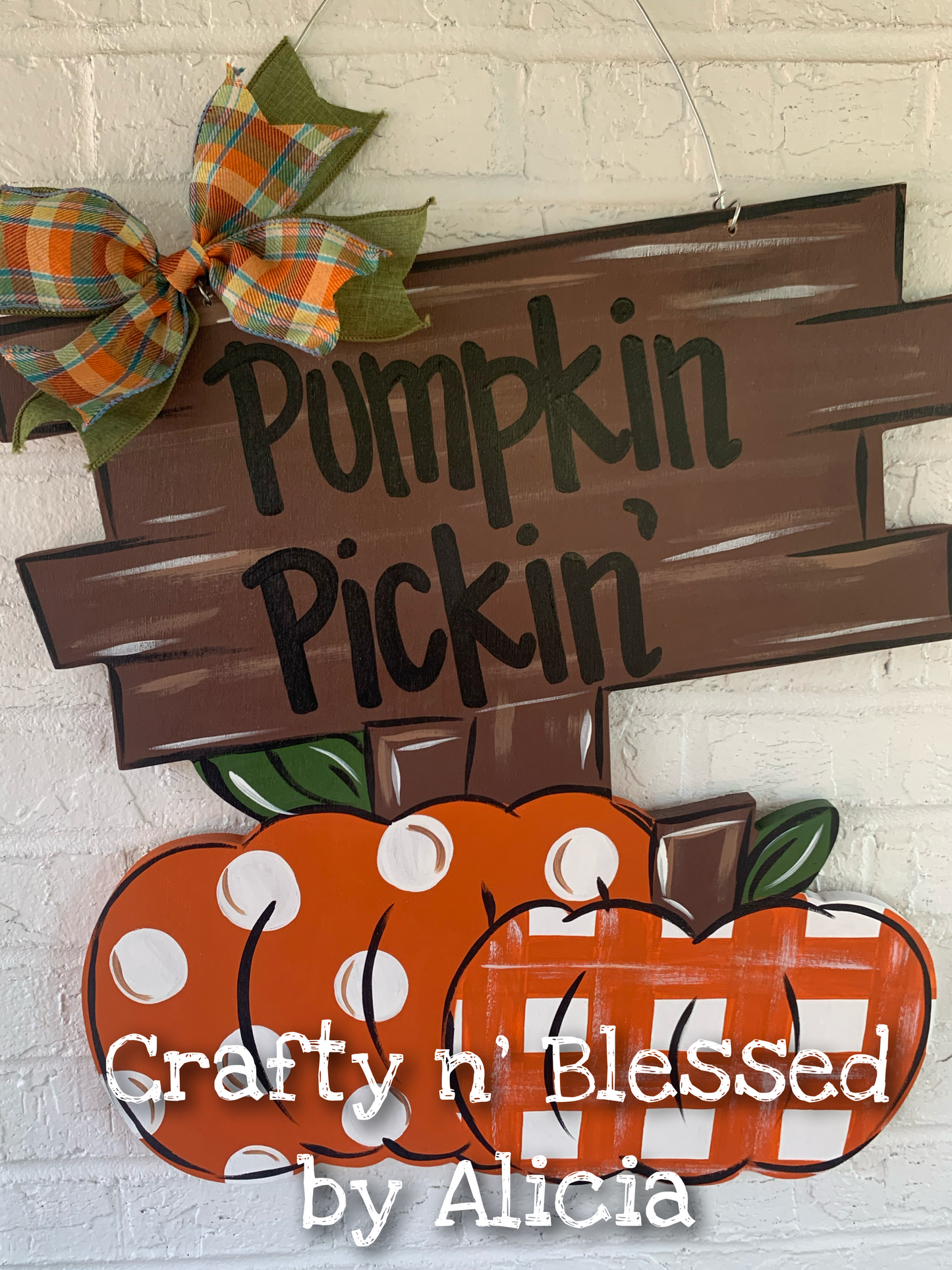 Pumpkin Patch Door Hanger