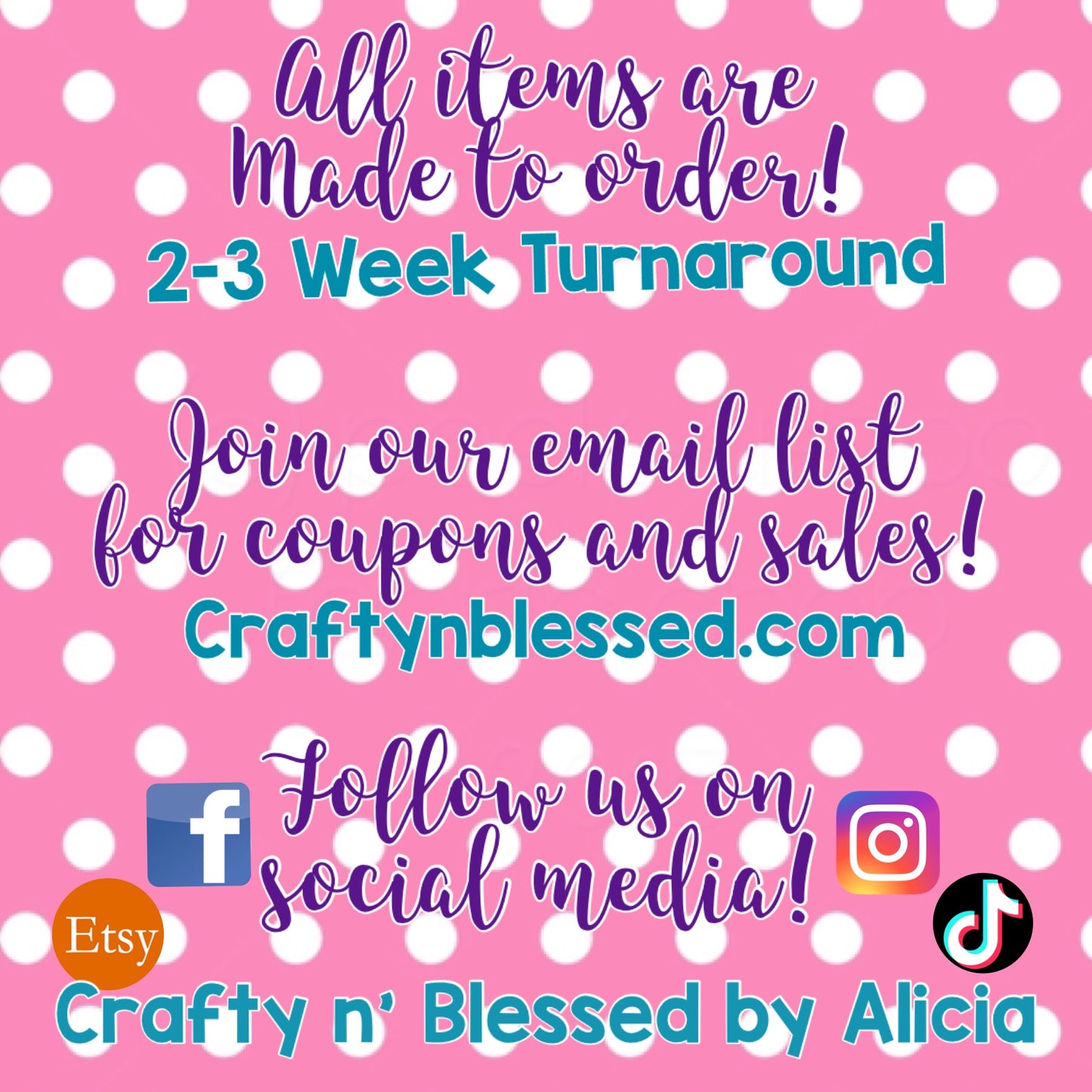 Navy and Coral Floral Door Hanger