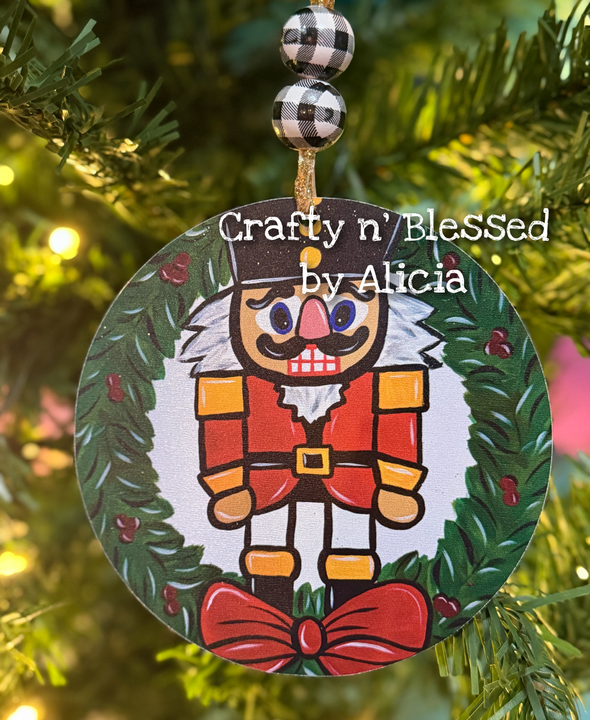 READY TO SHIP/PICKUP Nutcracker Wreath Ornament