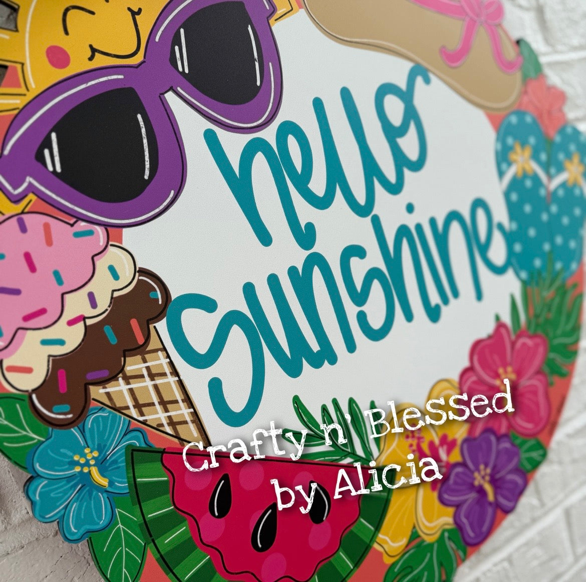 Hello Sunshine Door Hanger