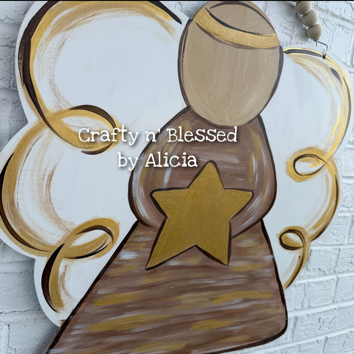 READY TO SHIP/PICKUP Large Angel Door Hanger