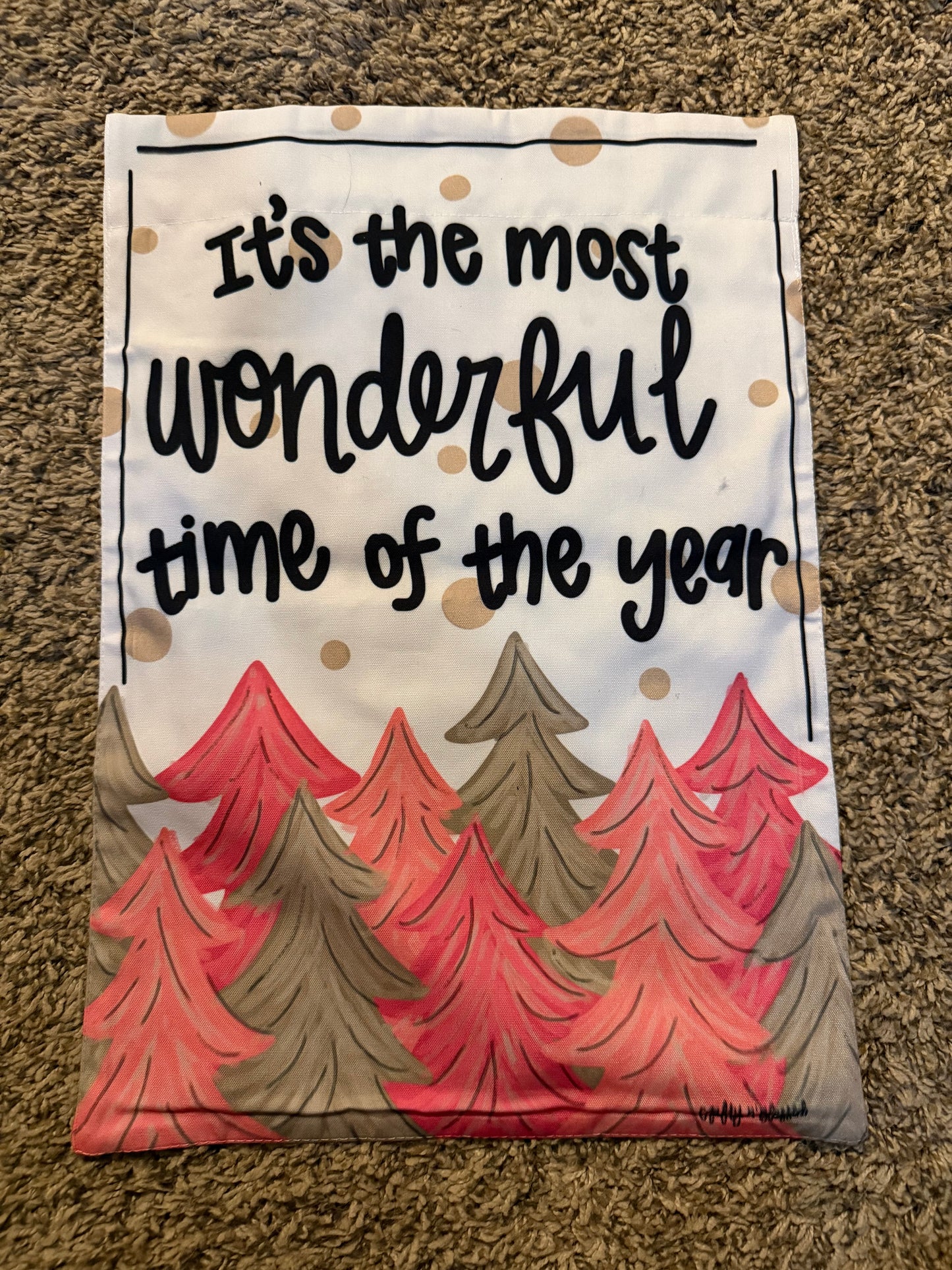 READY TO SHIP/PICKUP Pink Trees Garden Flag