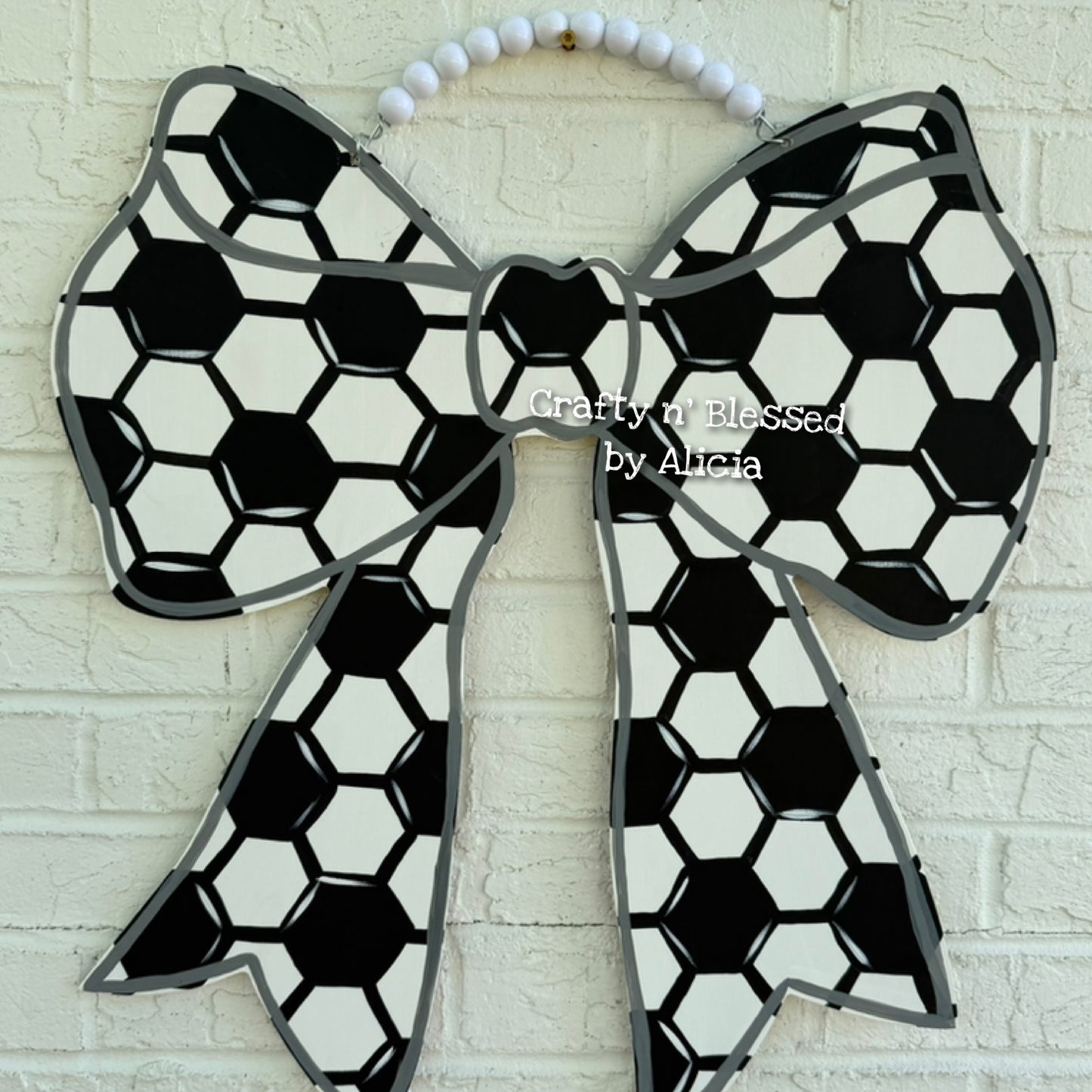 READY TO SHIP/PICKUP Soccer Bow Door Hanger