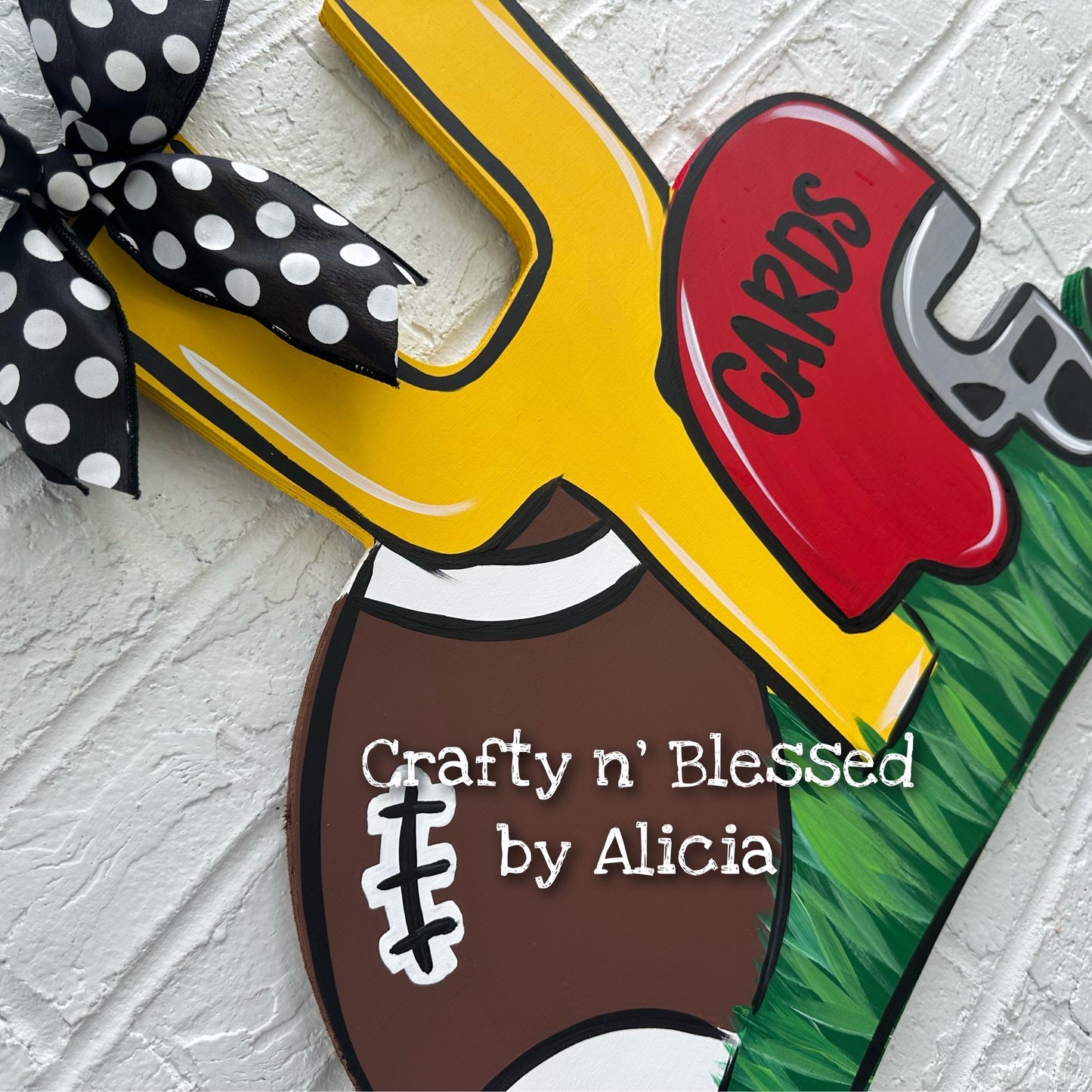 Football Field Goal Door Hanger