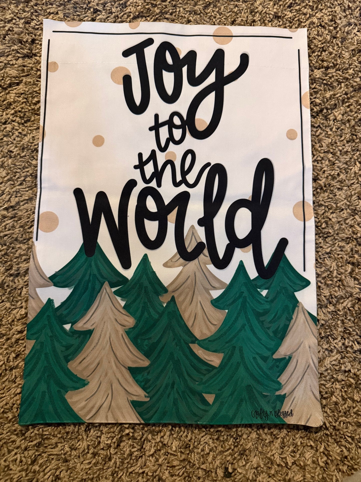 READY TO SHIP/PICKUP Joy to world Garden Flag