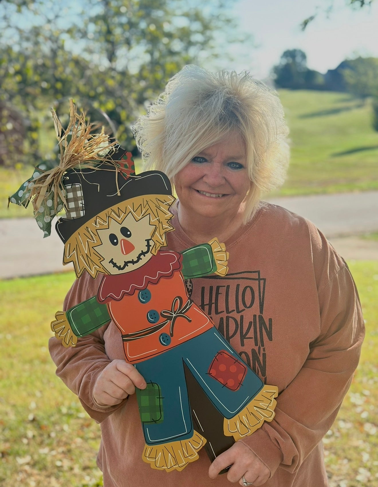 READY TO SHIP/PICKUP scarecrow Door Hanger