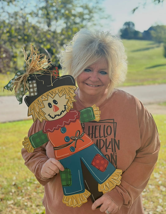 READY TO SHIP/PICKUP scarecrow Door Hanger