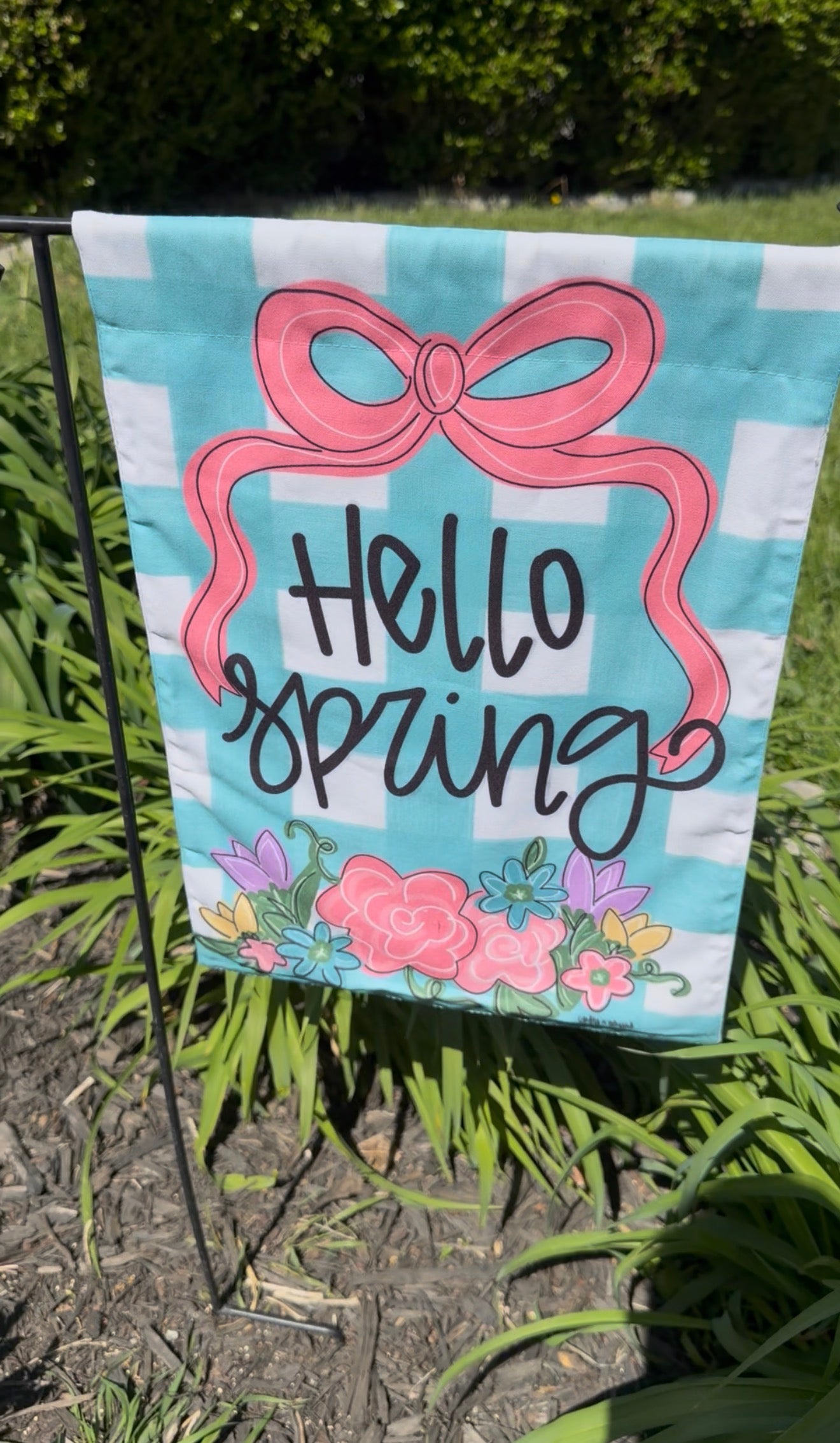 READY TO SHIP/PICKUP Hello Spring Garden Flag