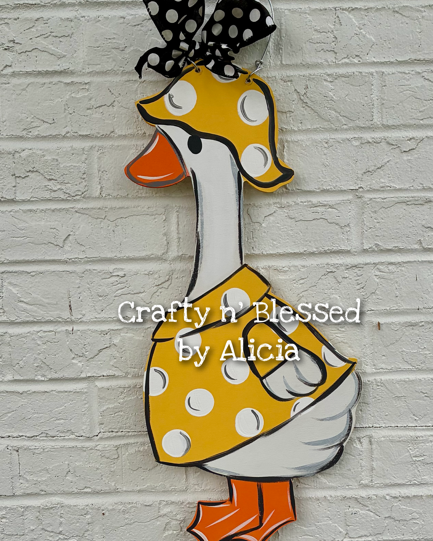 READY TO SHIP/PICKUP Lucy Goose Rainy Day Door Hanger
