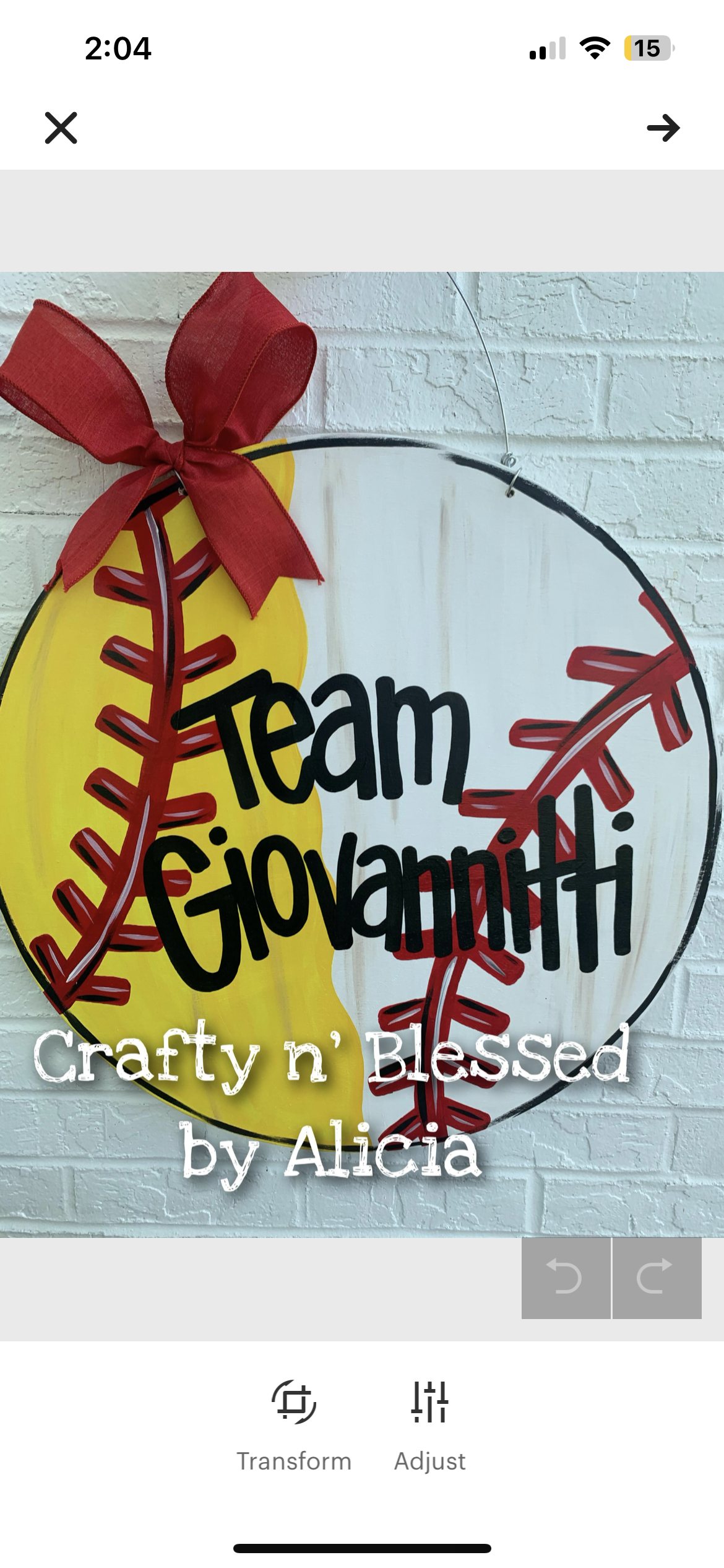 Split Ball Custom Door Hanger
