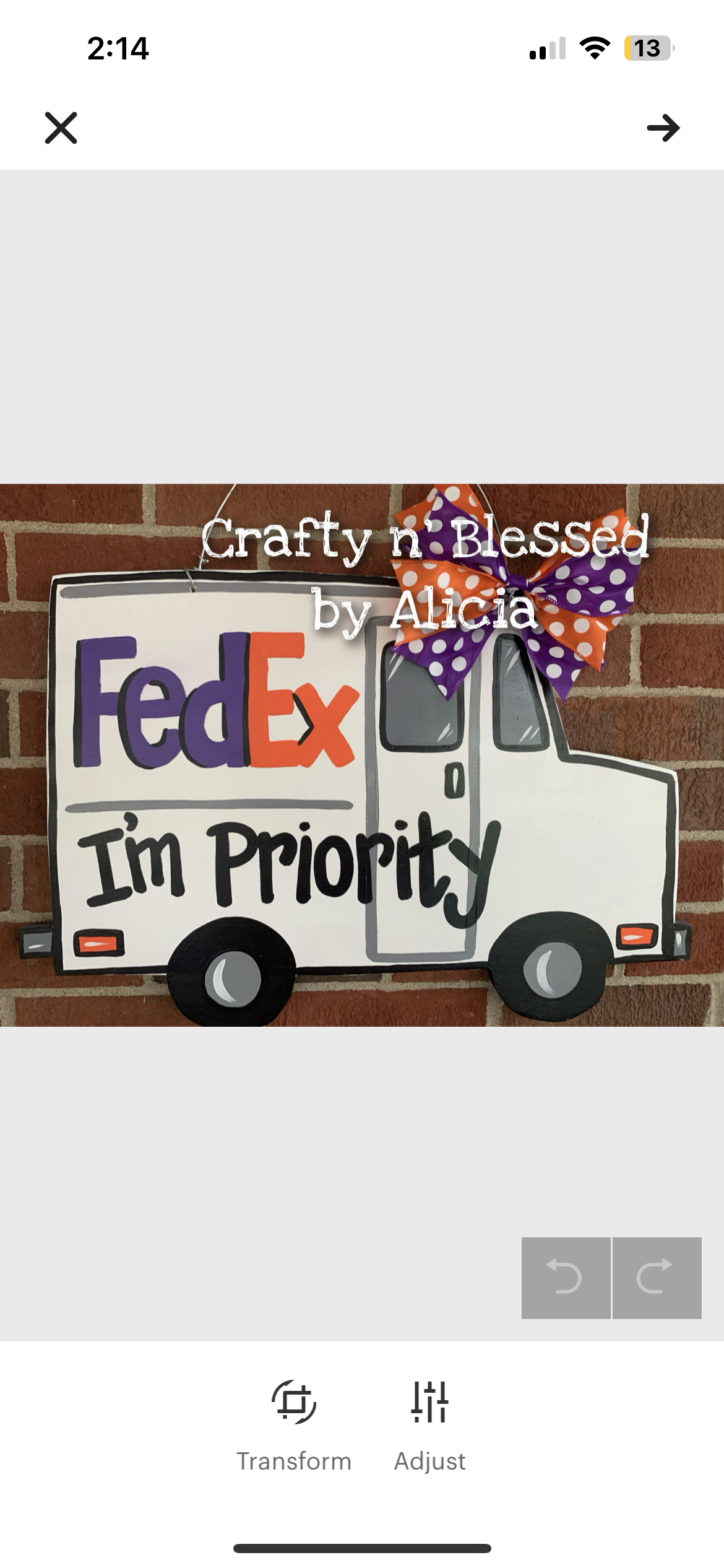 FedEx Truck Custom Door Hanger