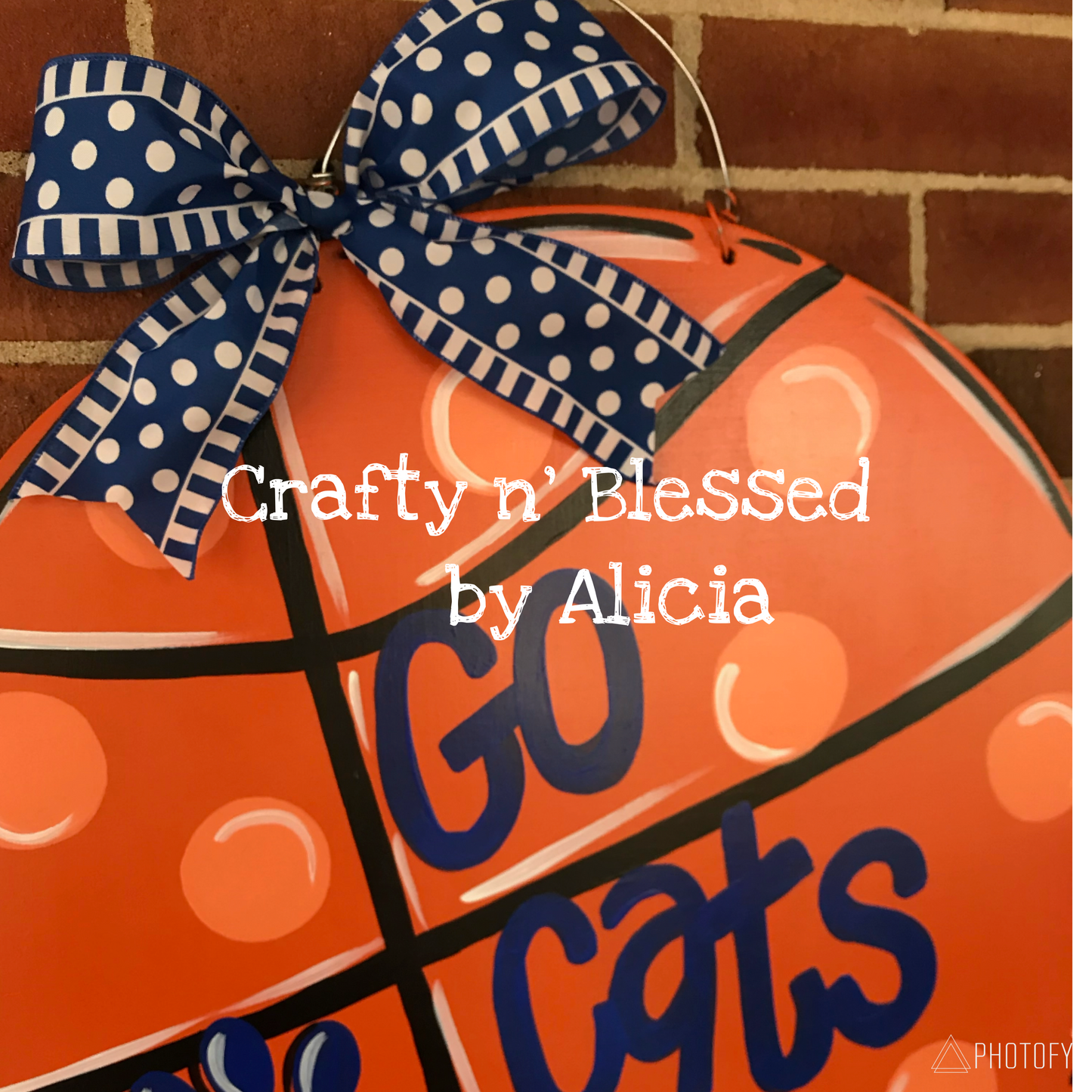 Basketball Custom Door Hanger