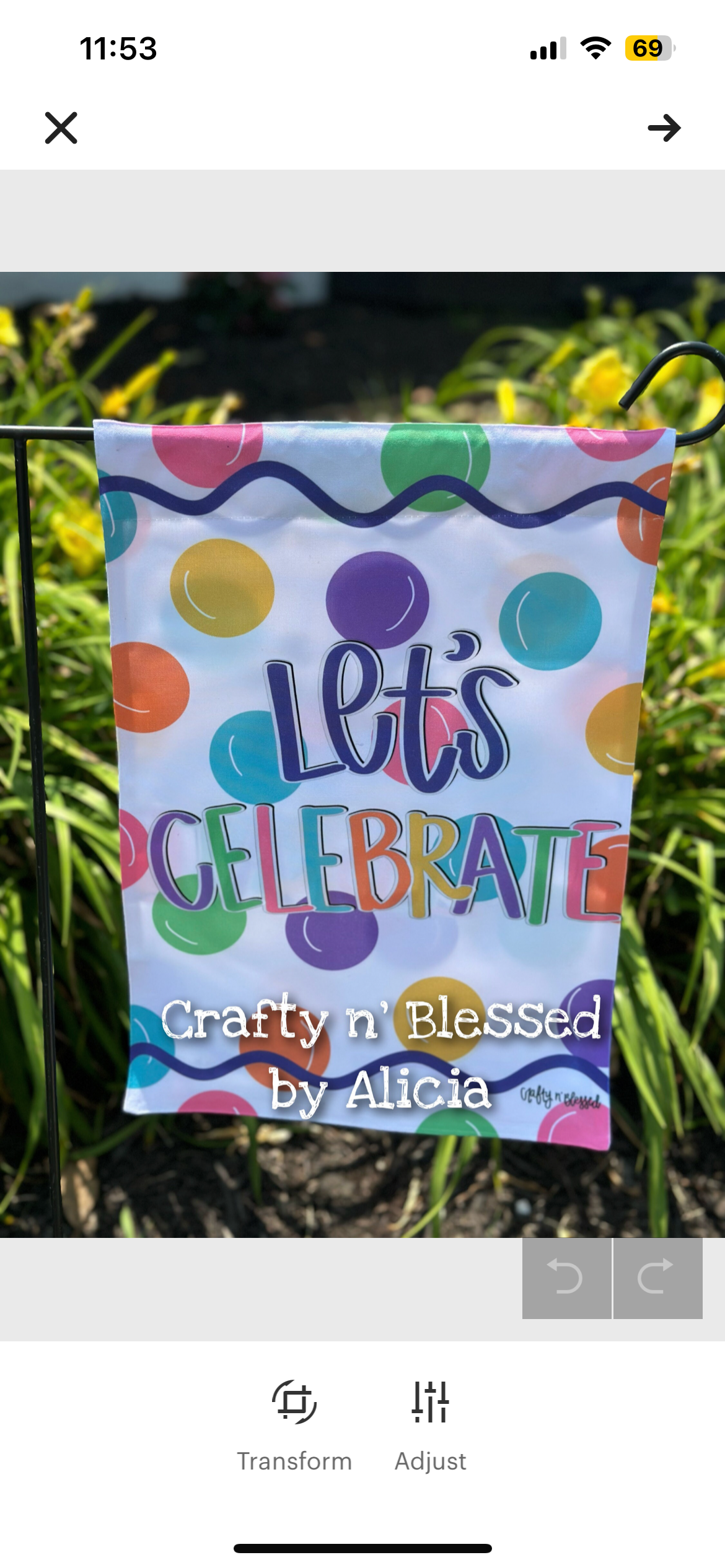 Let’s Celebrate Double Sided Garden Flag