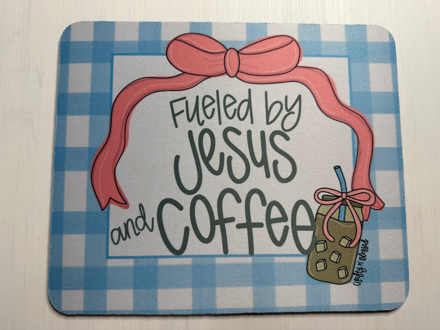 Jesus and Coffee Mousepad