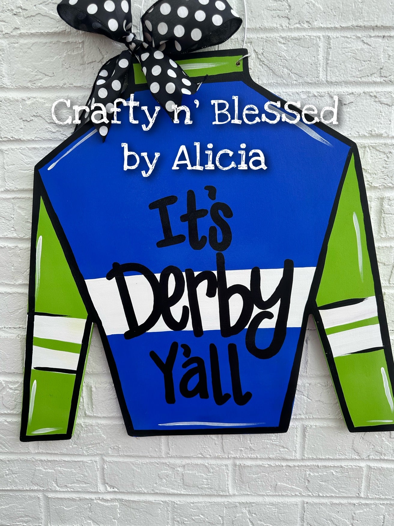 Derby Jockey Silk Door Hanger