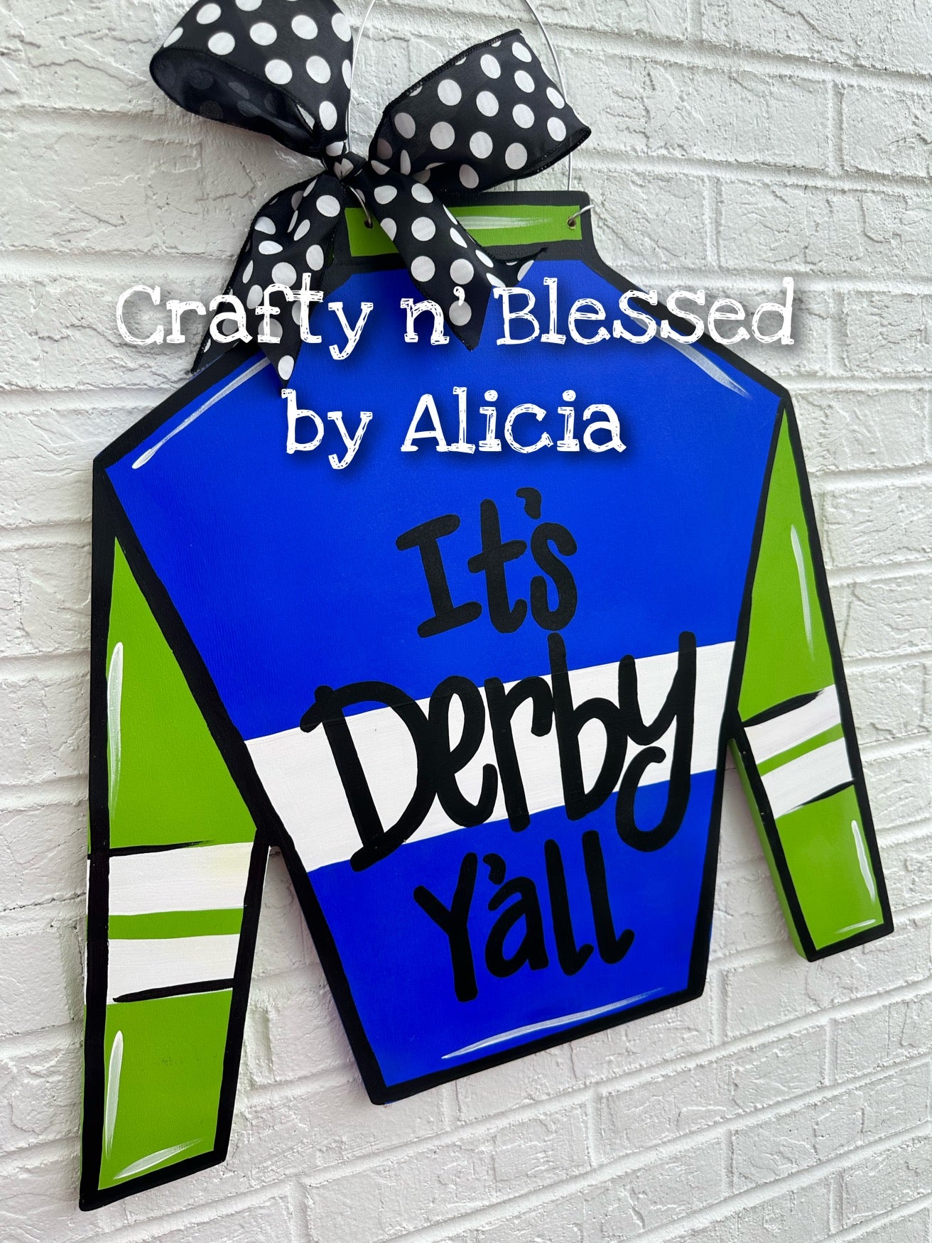 Derby Jockey Silk Door Hanger