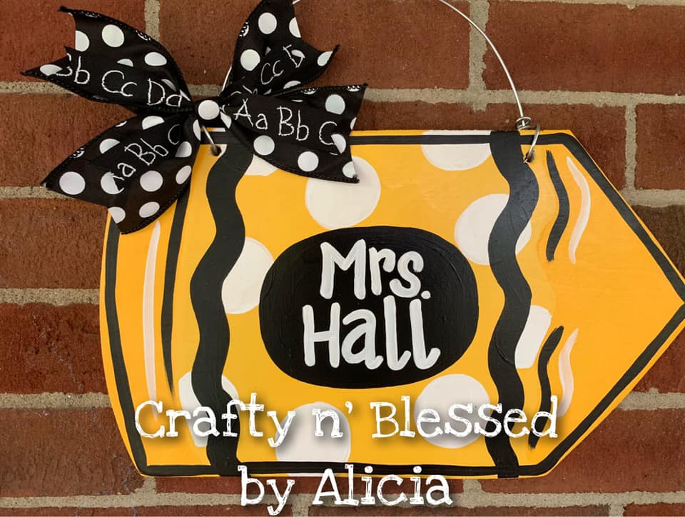 Teacher Pencil Door Hanger