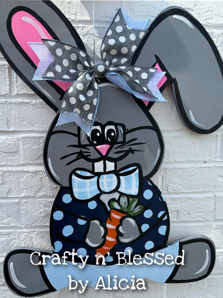 Peter Cottontail Bunny Door Hanger