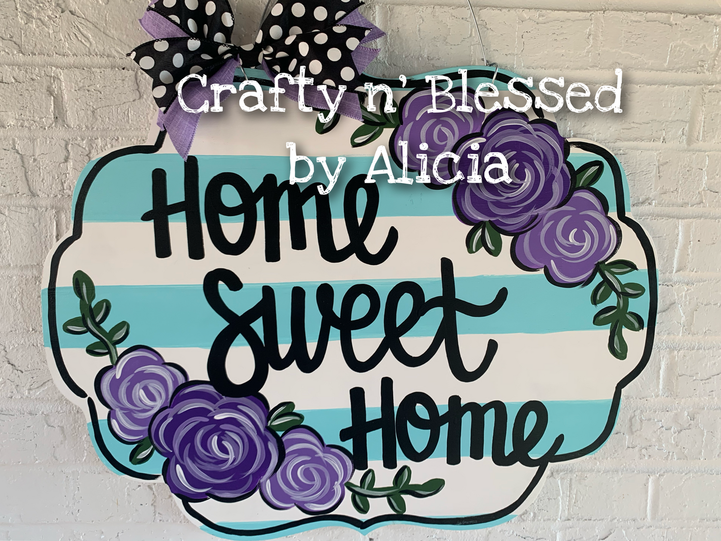 Cloudless Home Sweet Home Door Hanger