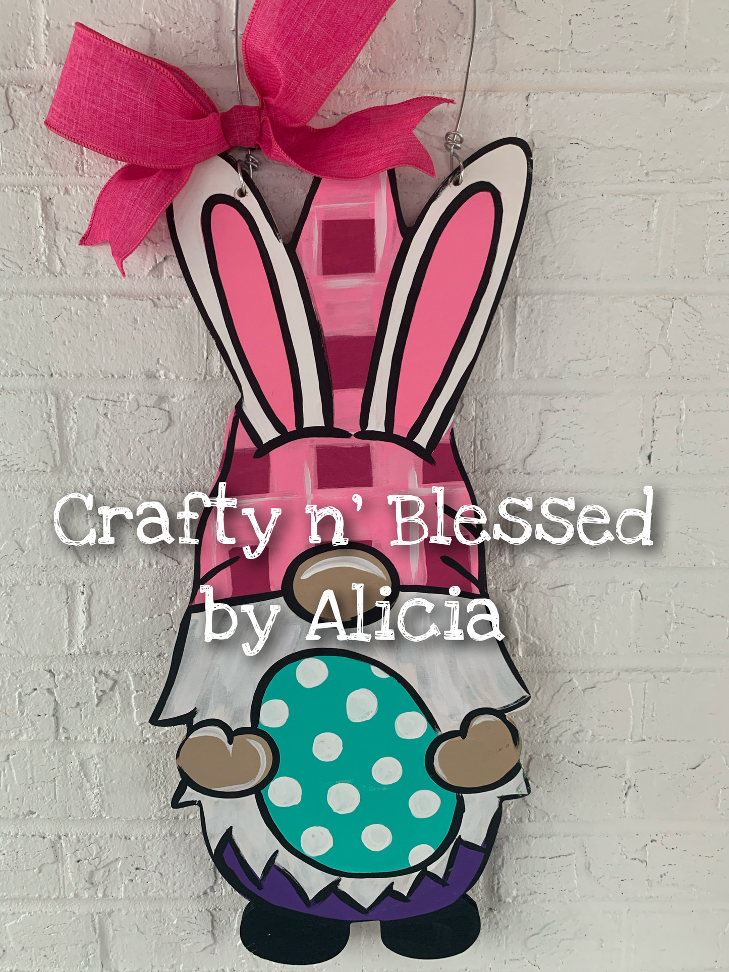 Bunny Gnome Door Hanger