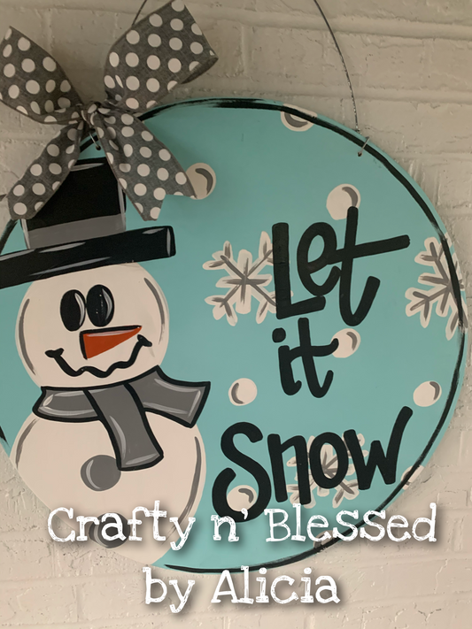 Let It Snow Door Hanger