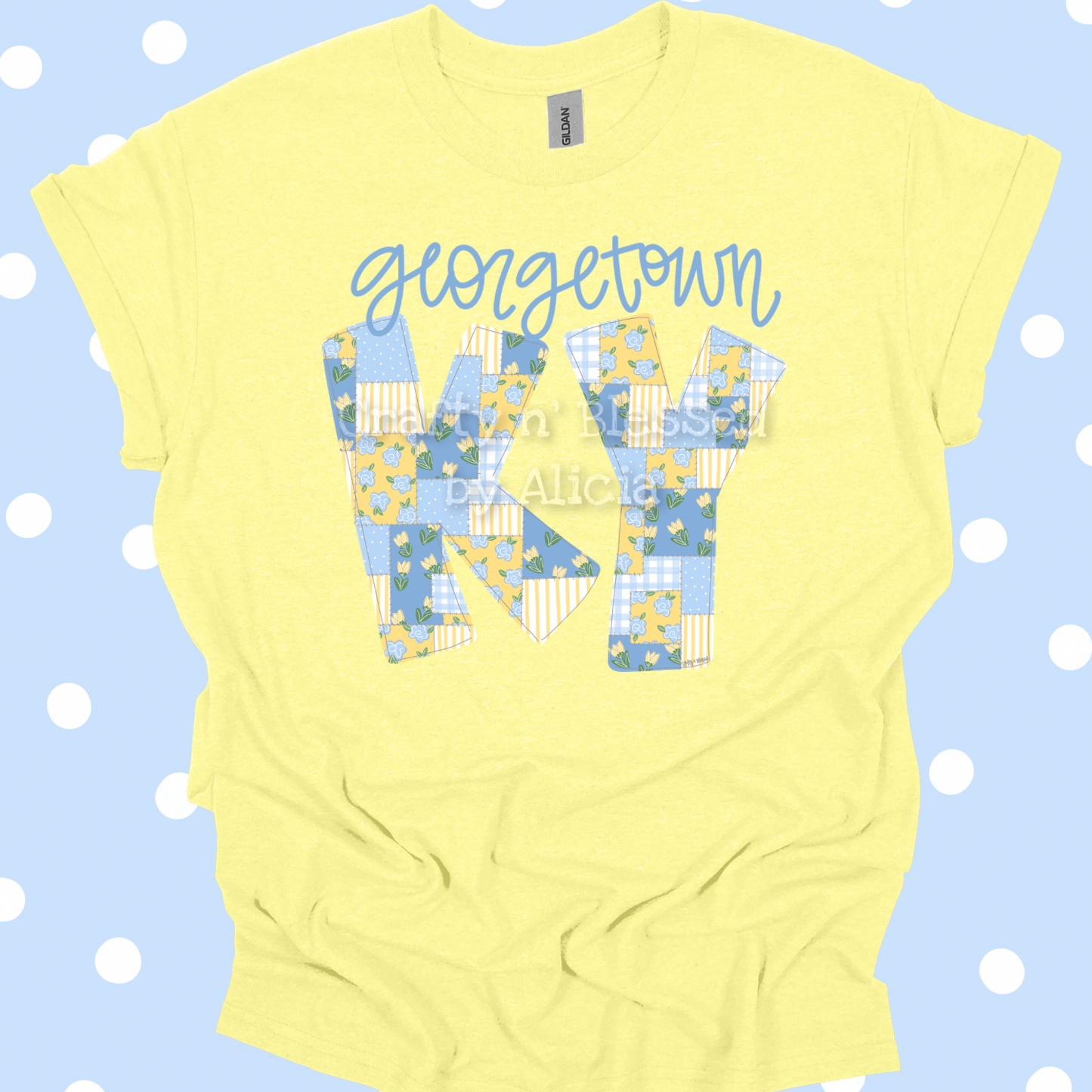 Personalized Quilted Georgetown KY Shirt S-3X