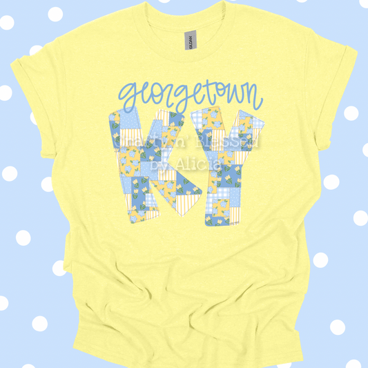 Personalized Quilted Georgetown KY Shirt S-3X