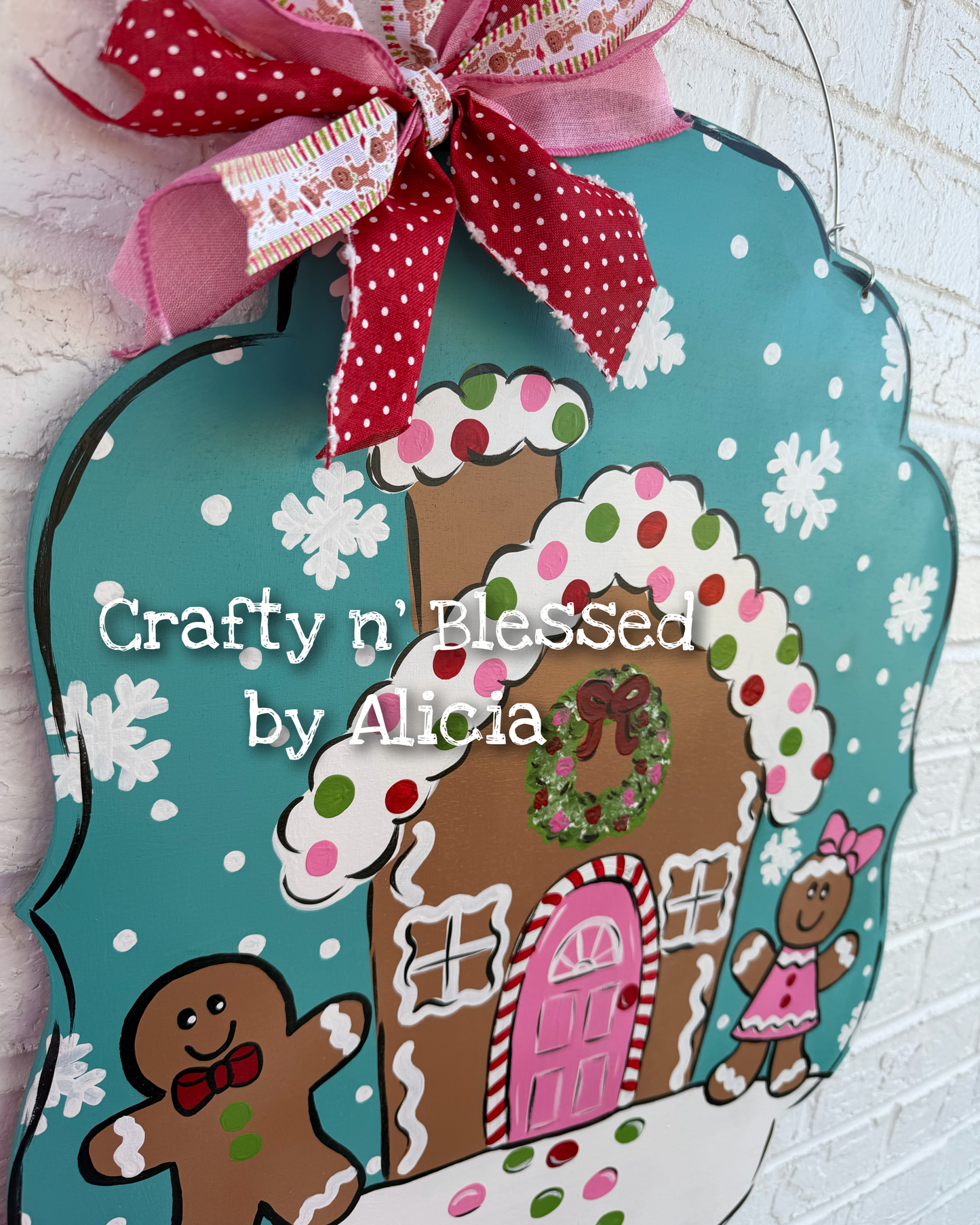 Gingerbread House Door Hanger