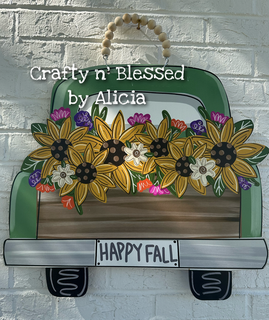READY TO SHIP/PICKUP Fall Truck Door Hanger