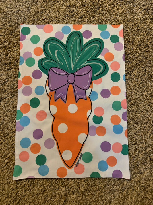READY TO SHIP/PICKUP carrot Garden Flag