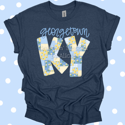 Personalized Quilted Georgetown KY Shirt S-3X