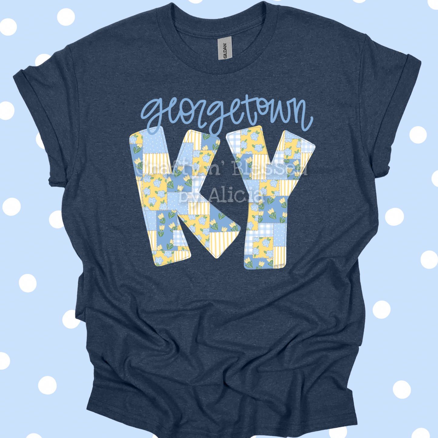 Personalized Quilted Georgetown KY Shirt S-3X