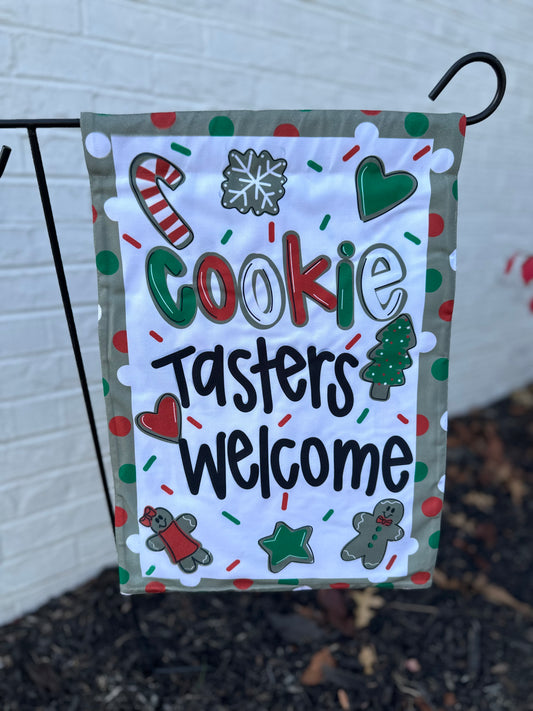 Cookie Tasters Garden Flag