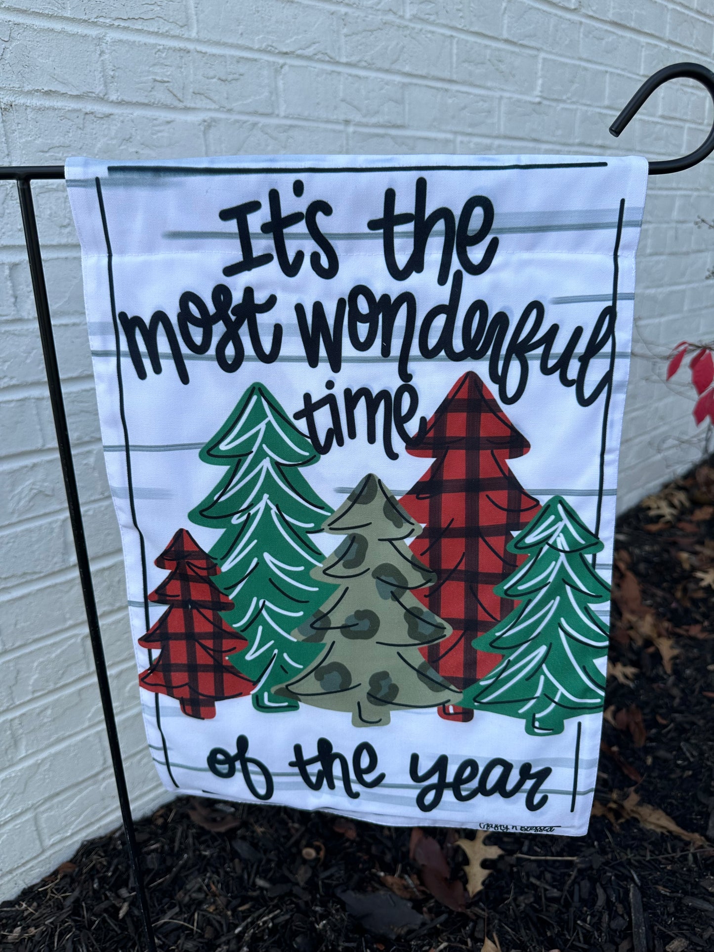 Christmas Truck Garden Flag