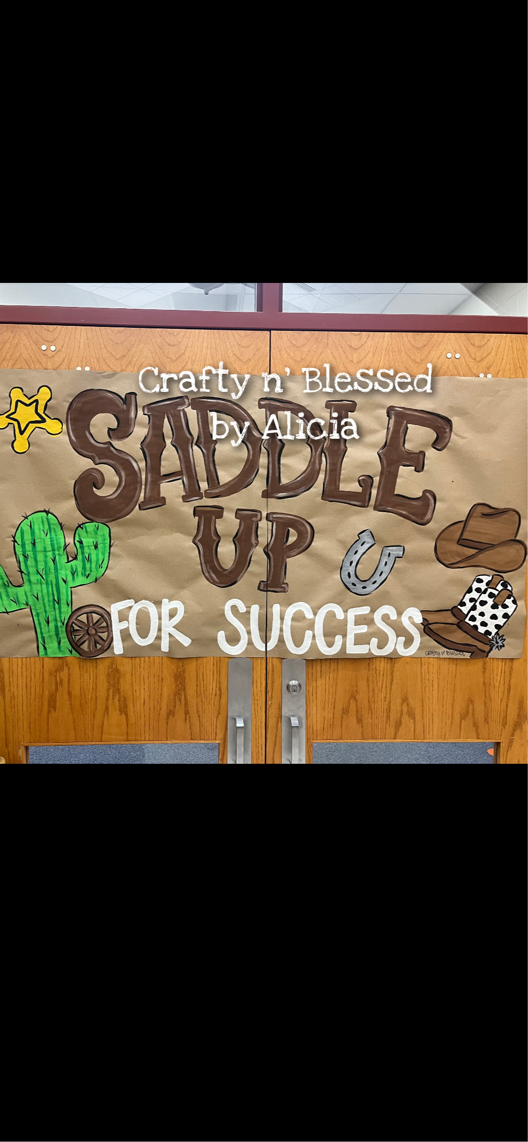 Personalized Custom Hand Painted Western Banner Made to Order