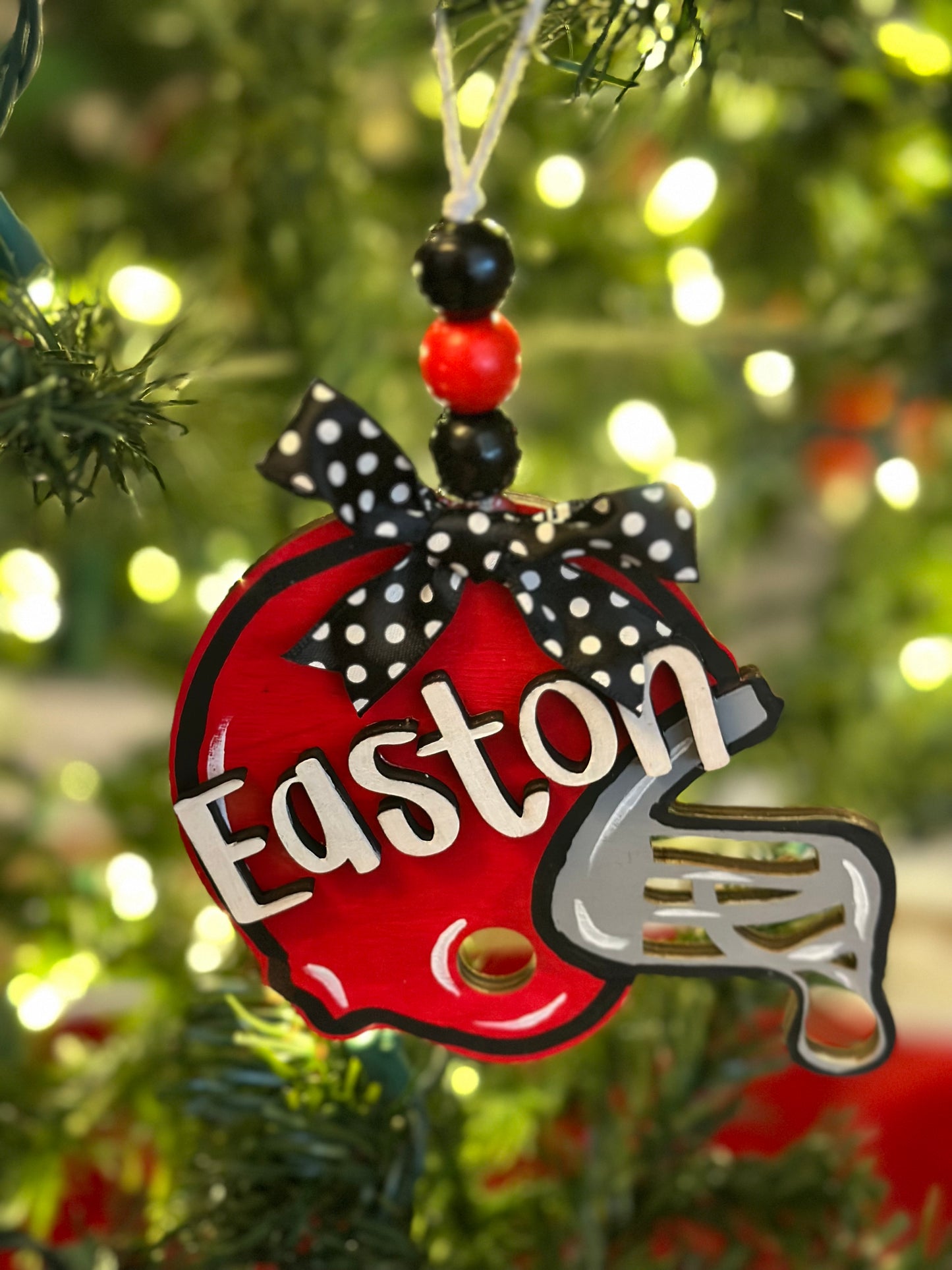 Football Helmet Personalized Ornament