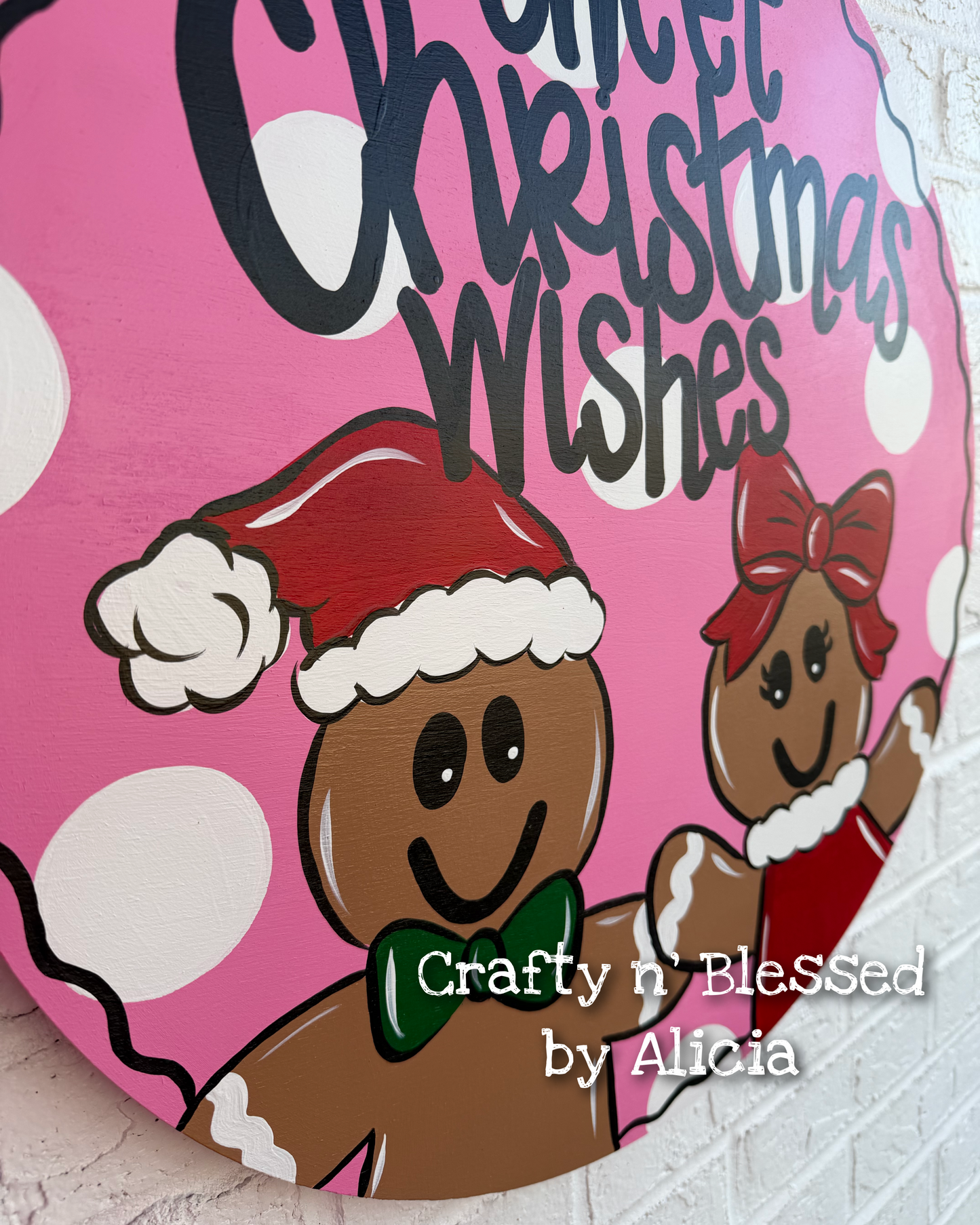 Sweet Christmas Wishes Door Hanger