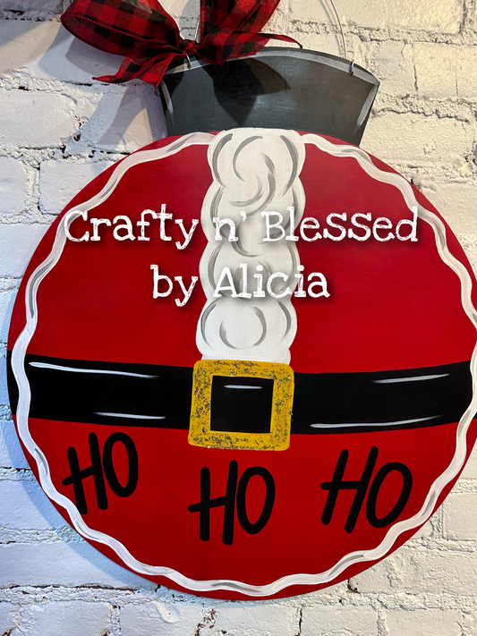 Ho Ho Ho Ornament Door Hanger