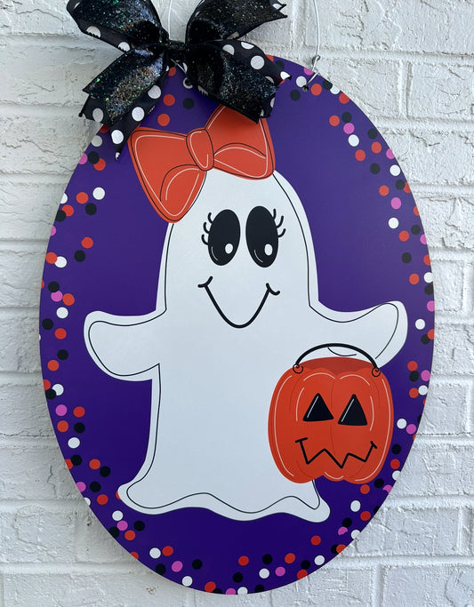 READY TO PICKUP/SHIP Ghost Door Hanger