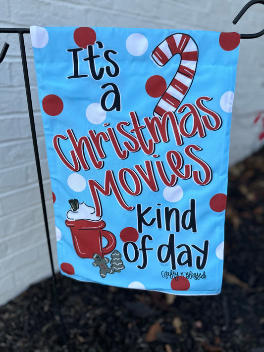 Christmas Movies Garden Flag