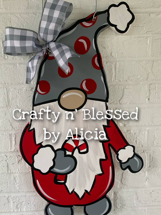 Christmas Gnome Door Hanger