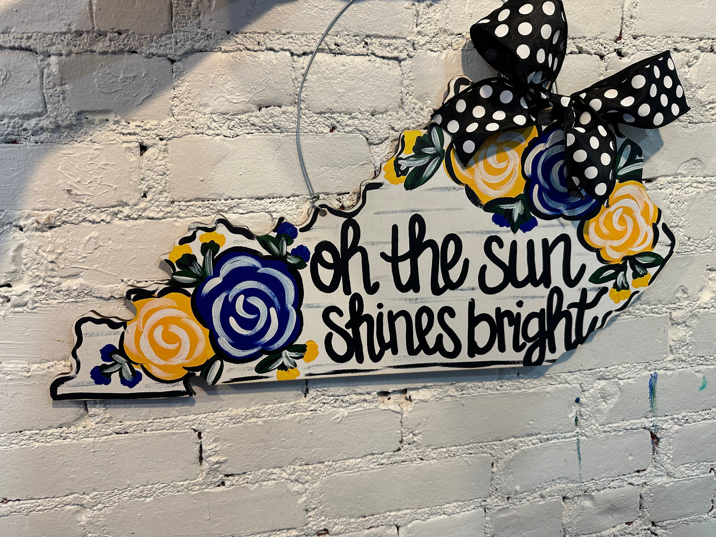 READY TO SHIP/PICKUP Sun Shines KY Door Hanger