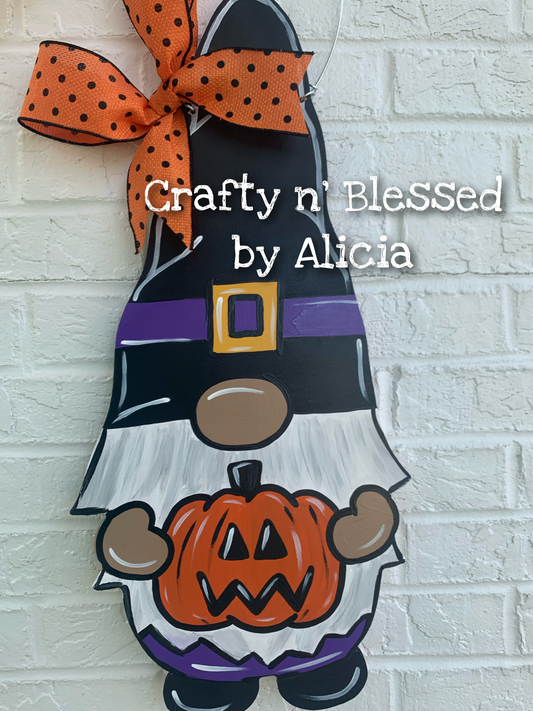 Halloween Gnome Door Hanger