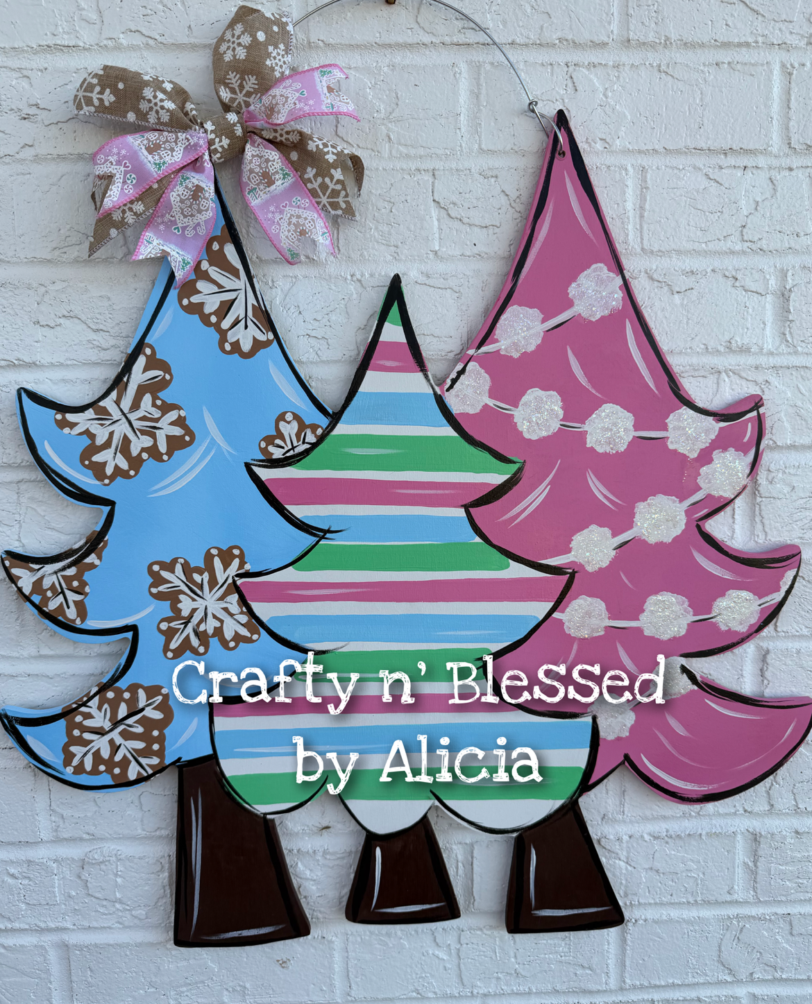 READY TO SHIP/PICKUP 3 Tree Set Door Hanger