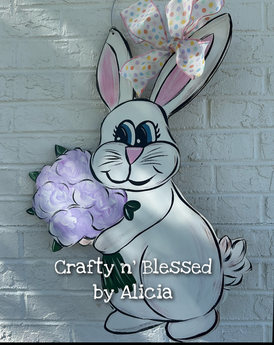 READY TO SHIP/PICKUP Bunny Door Hanger