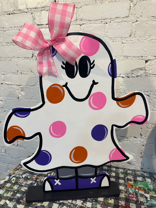 26” Standing Cutesy Dotted Ghost