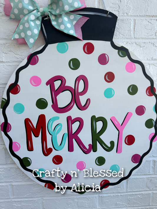 Confetti Dot Ornament Door Hanger