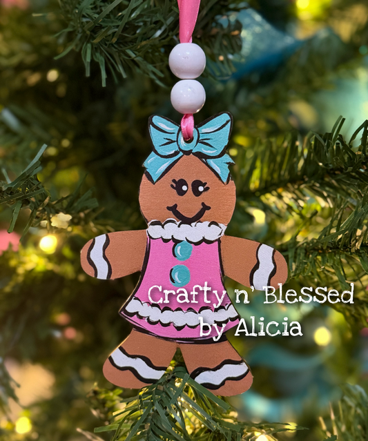 READY TO SHIP/PICKUP Gingerbread Girl Ornament