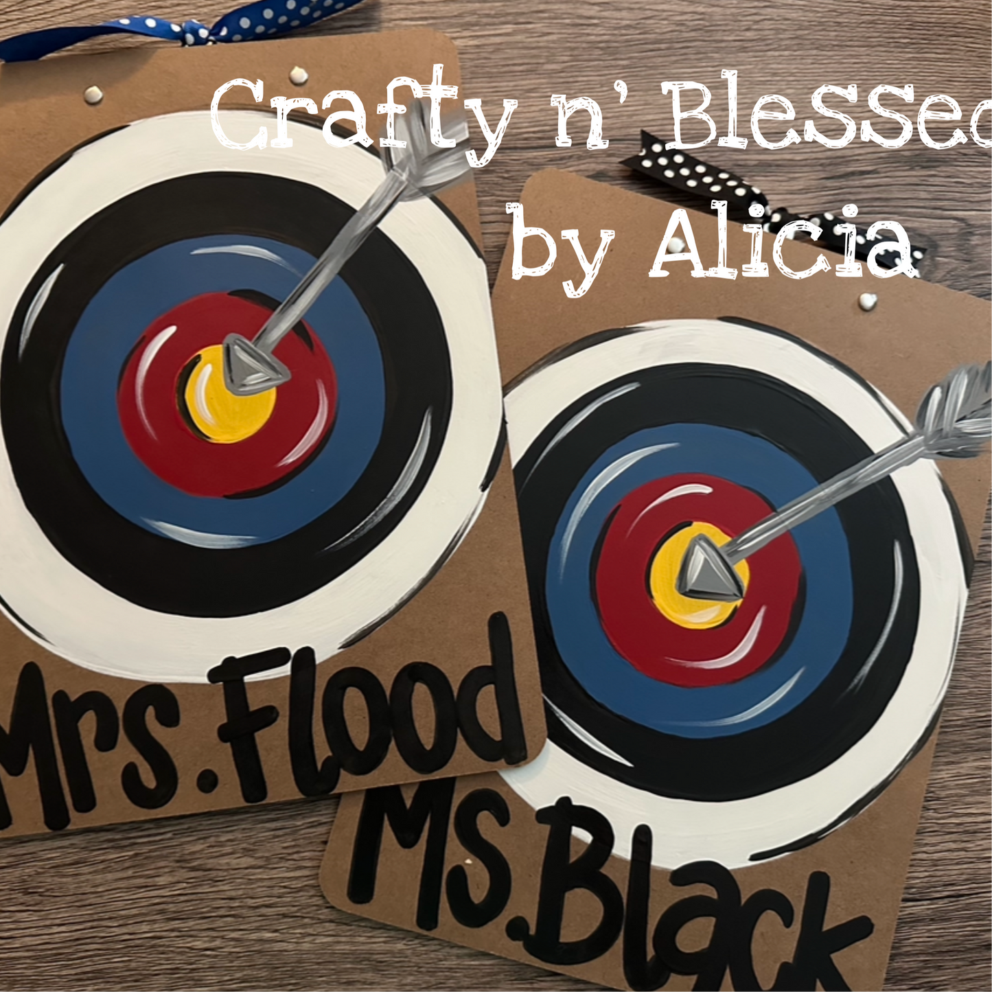 Archery Personalized Painted Wood Clipboard